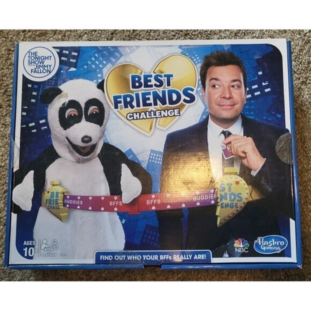 Hasbro Best Friends Challenge game featuring The Tonight Show with Jimmy Fallon
